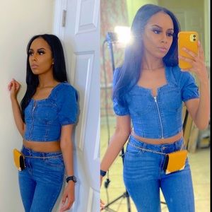 Denim Crop Top
